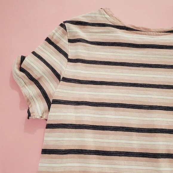 🖤 Dip Pink White Black Stripped T-Shirt 🖤 - Picture 8 of 12